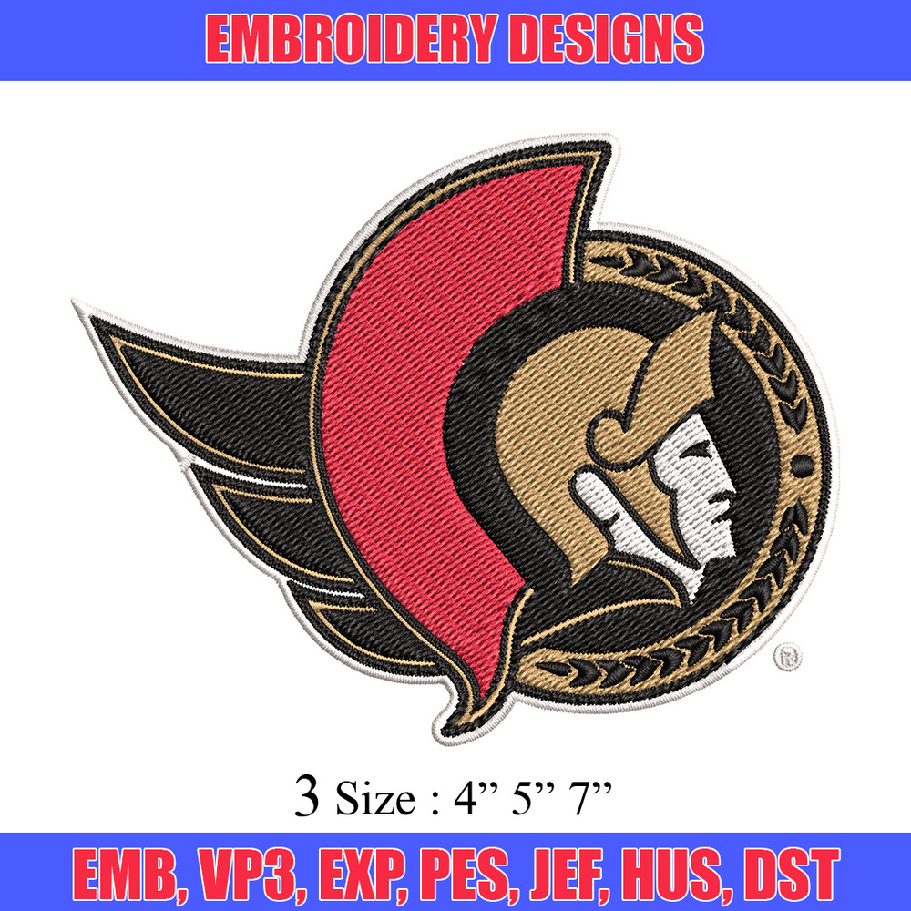 Ottawa Senators Embroidery Design, Brand Embroidery, Embroidery File, Logo shirt, Sport Embroidery, Digital download.jpg