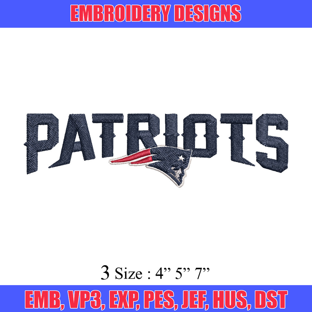 Patriots logo Embroidery Design, Brand Embroidery, Embroidery File, Logo shirt, Sport Embroidery, Digital download..jpg