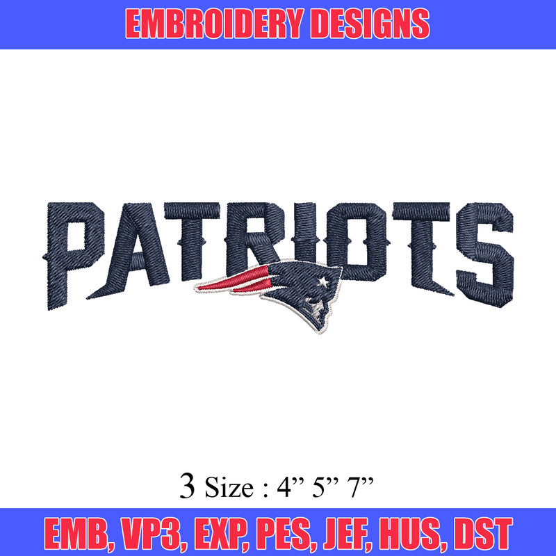 Patriots logo Embroidery Design, Brand Embroidery, Embroidery File, Logo shirt, Sport Embroidery, Digital download..jpg
