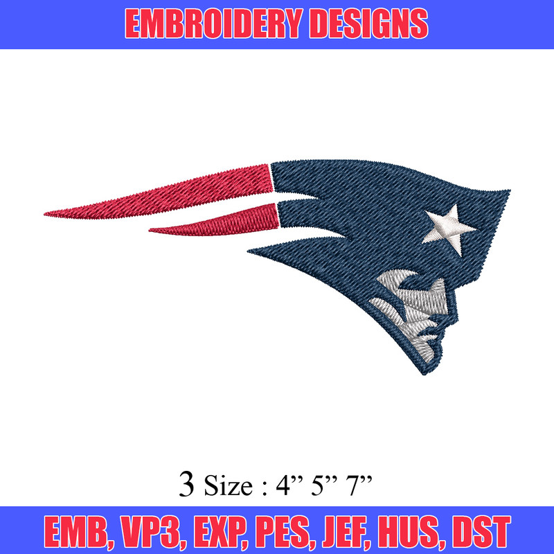 Patriots logo Embroidery Design, Brand Embroidery, Embroidery File, Logo shirt, Sport Embroidery, Digital download.jpg