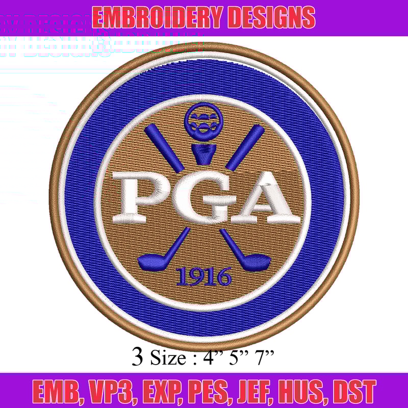 Pga Logo embroidery design, Pga Logo embroidery, logo design, embroidery file, Golf embroidery, Digital download.jpg