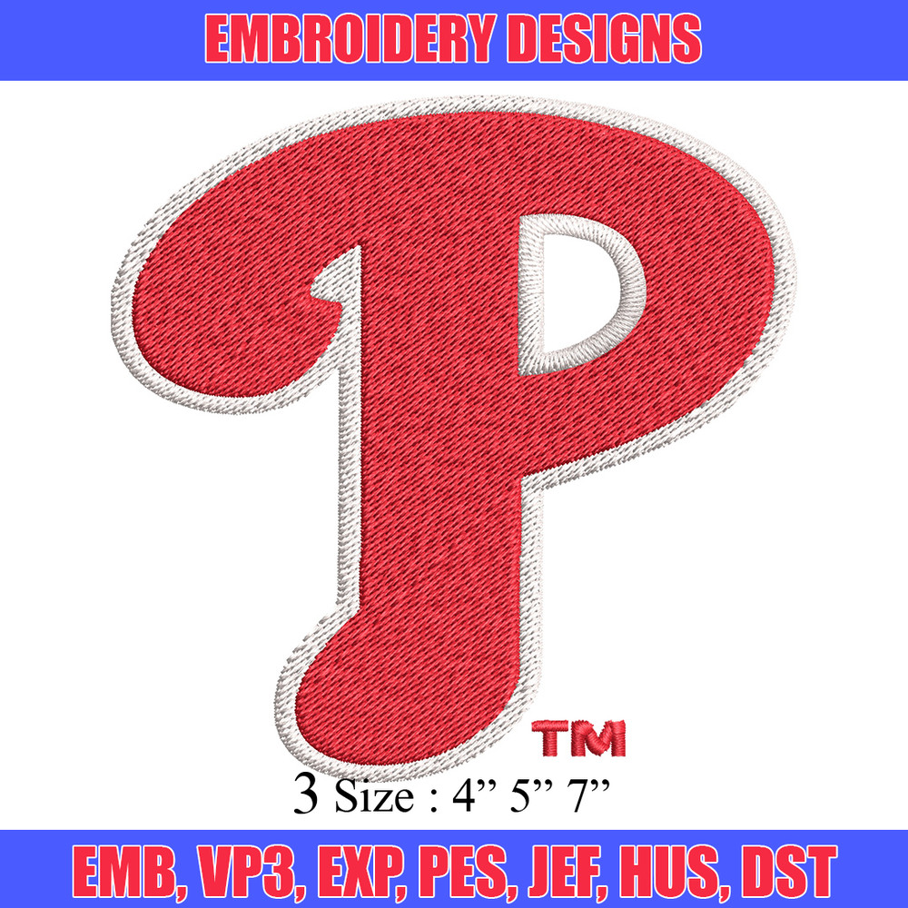 Philadelphia Phillies Embroidery Design, Brand Embroidery, Embroidery File, Logo shirt,Sport Embroidery,Digital download.jpg