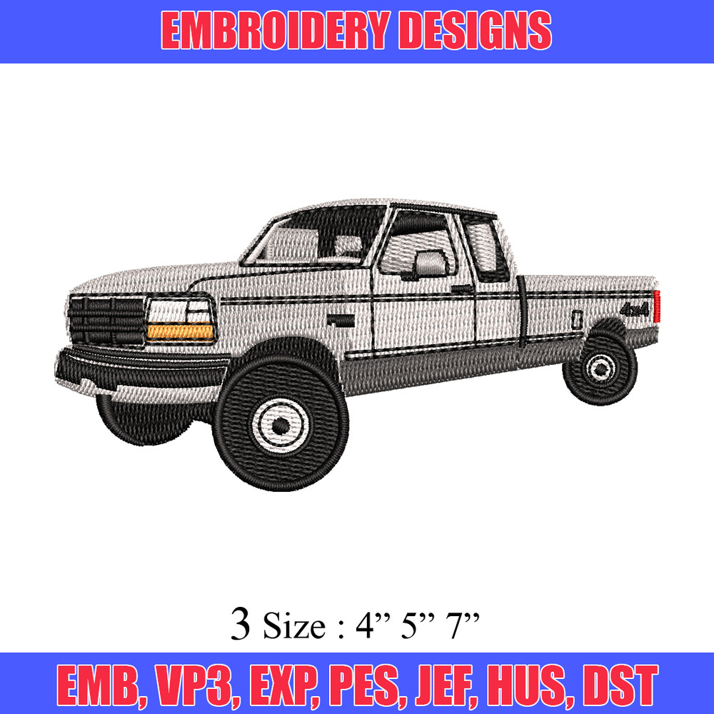 Pickup Truck embroidery design, Pickup Truck embroidery, embroidery file, car design, logo shirt, Digital download..jpg