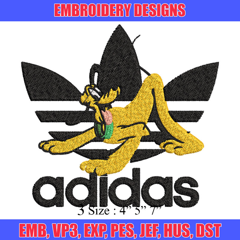 Pluto adidas Embroidery Design, Adidas Embroidery, Brand Embroidery, Embroidery File,Logo shirt,Digital download.jpg