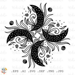 boho pattern svg, boho cricut svg, boho clipart png, printable png, stencil template dxf