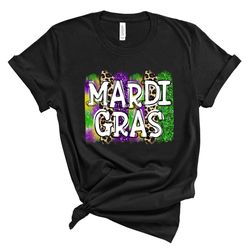 mardi gras leopard shirt png, saints shirt png,fat tuesday shirt png,flower de luce shirt png,louisiana shirt png,saints