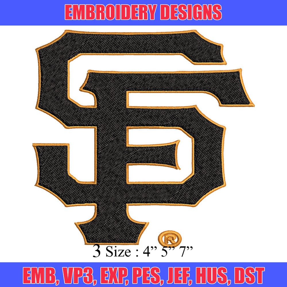 San Francisco Giants Embroidery Design, Brand Embroidery, Embroidery File, Logo shirt,Sport Embroidery,Digital download.jpg