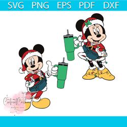 funny mickey minnie mouse christmas stanley svg download
