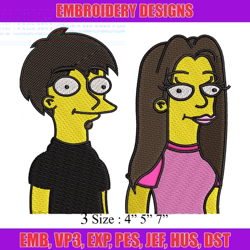 Simpson cartoon embroidery design, Simpson cartoon embroidery, Logo shirt, embroidery file, Digital download.jpg