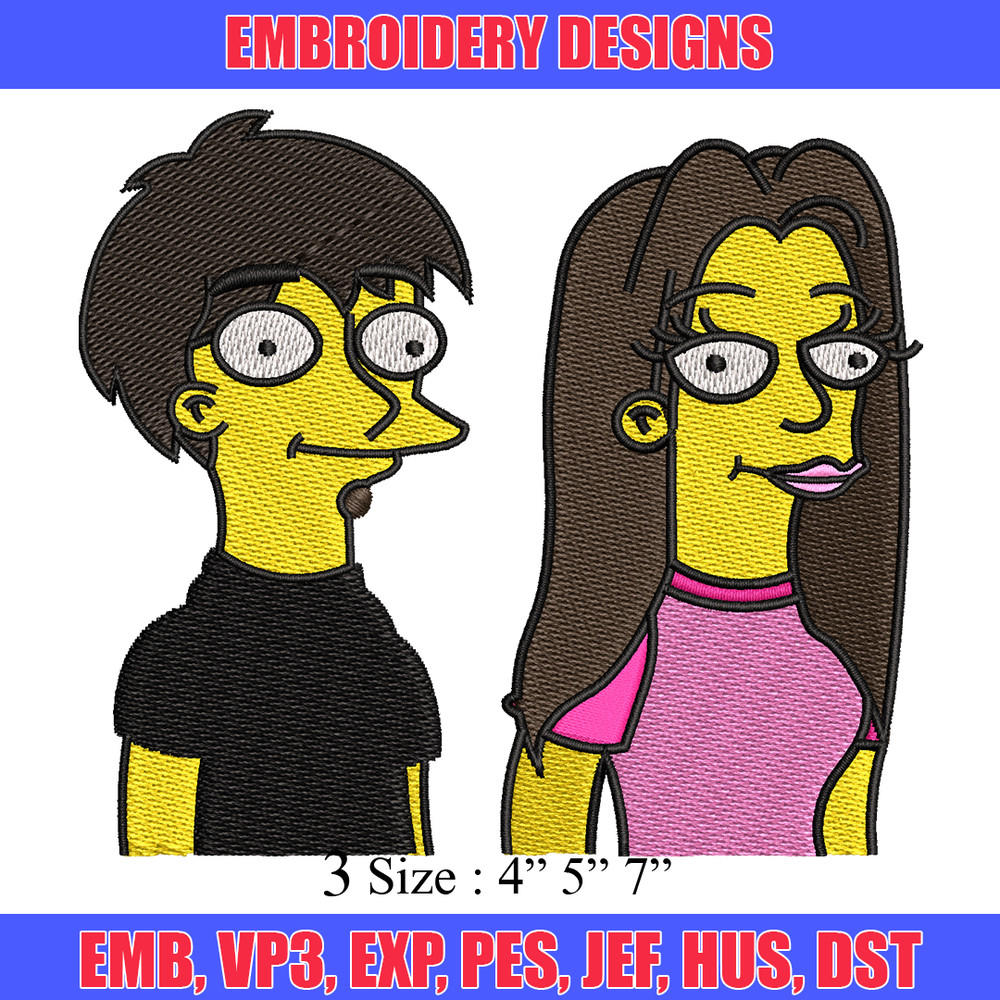 Simpson cartoon embroidery design, Simpson cartoon embroidery, Logo shirt, embroidery file, Digital download.jpg