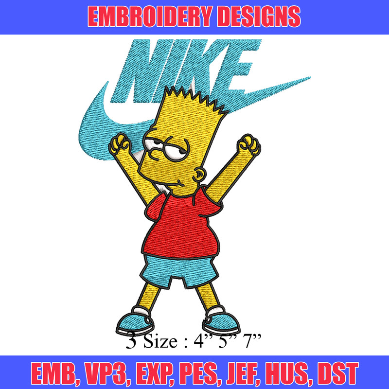 Simpson Nike Embroidery design, Simpson cartoon Embroidery, Nike design, Embroidery file, cartoon logo. Instant download.jpg