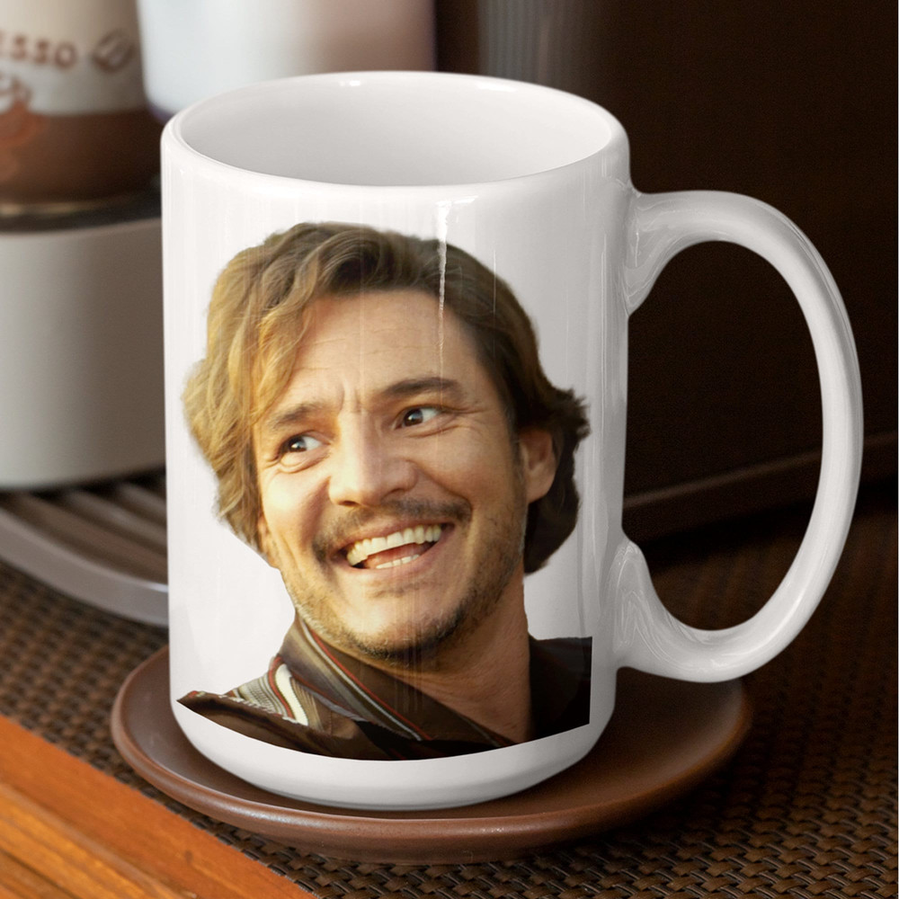 Pedro Pascal Mug (The Unbearable Weight Of Massive Talent, Nic Cage on one side, Pedro Pascal on the other side of the mug) 11oz and 15oz - 4.jpg