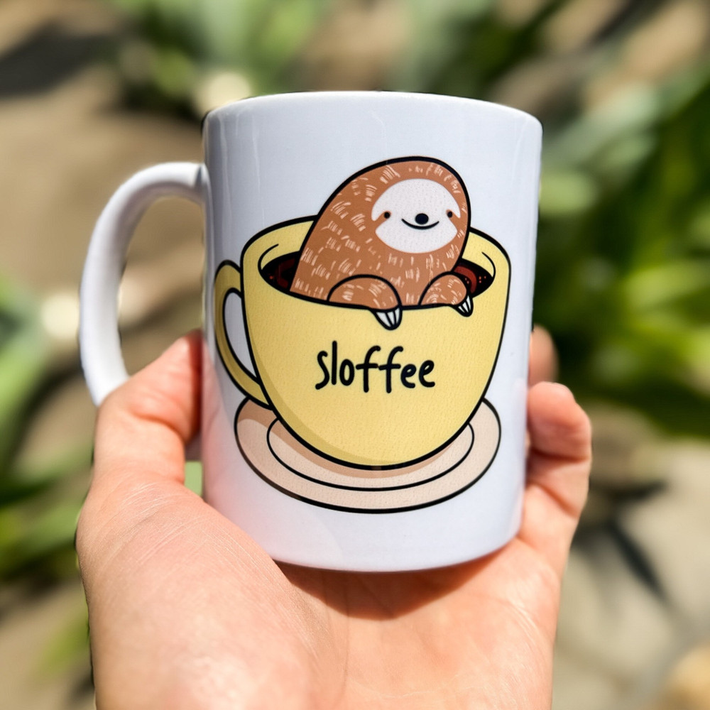 Sloffee Sloth Coffee Mug - 6 Colors - Sloffee Mug - Cute Sloth Mug - Sloth Lover Gift - Sloth Bear Cup - Ceramic Coffee Mug - 11Oz and 15Oz - 8.jpg