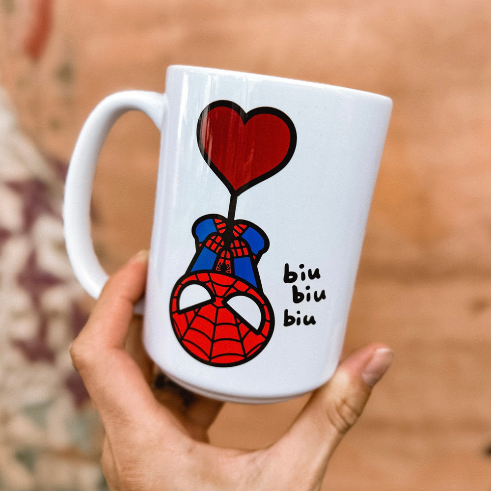 Spiderman Coffee Mug, Super hero Mug, Cute Spiderman Mug, Avengers Assemble Mug, Gift for herhim, Cool gift for her, Cute gift, 11oz 15oz - 1.jpg