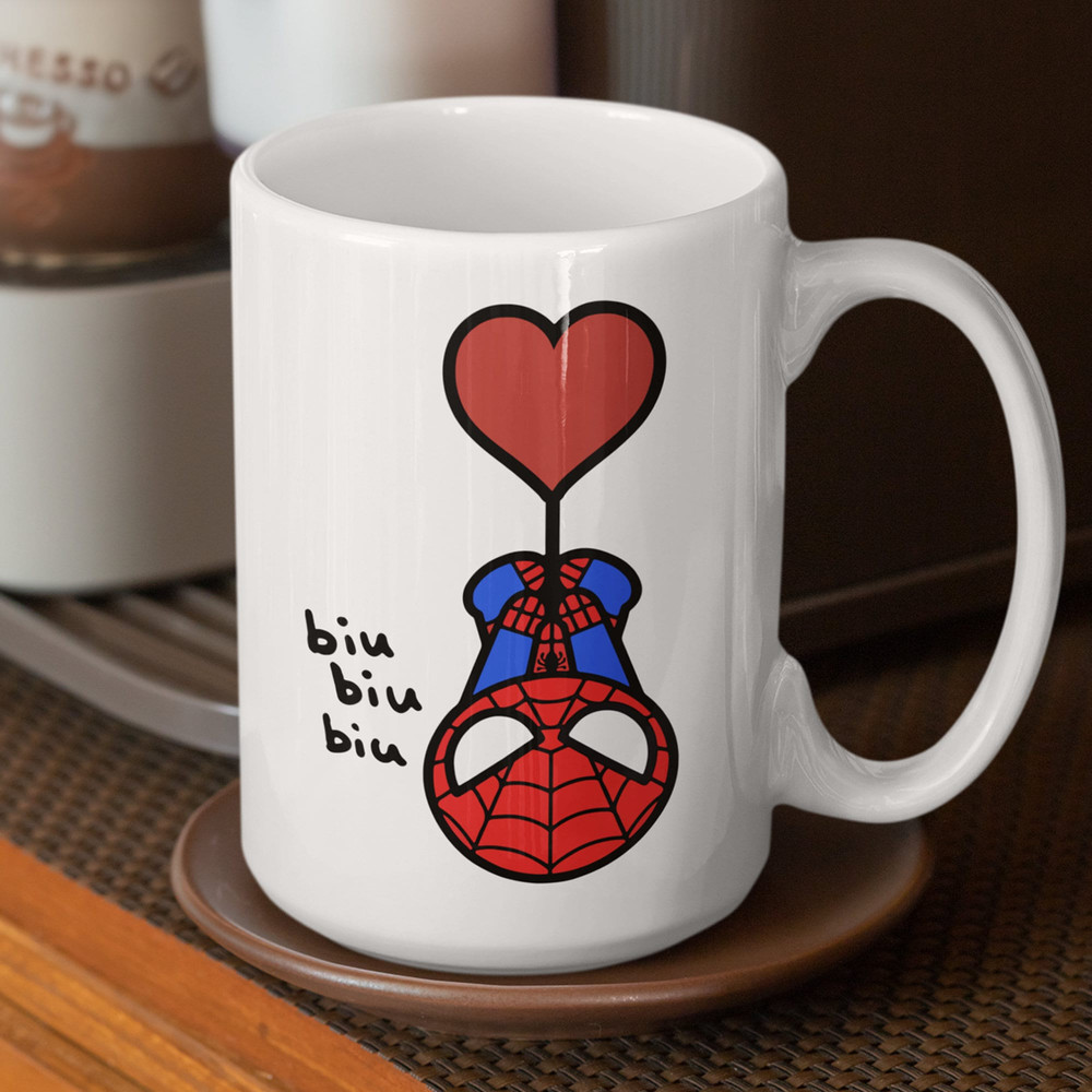 Spiderman Coffee Mug, Super hero Mug, Cute Spiderman Mug, Avengers Assemble Mug, Gift for herhim, Cool gift for her, Cute gift, 11oz 15oz - 3.jpg