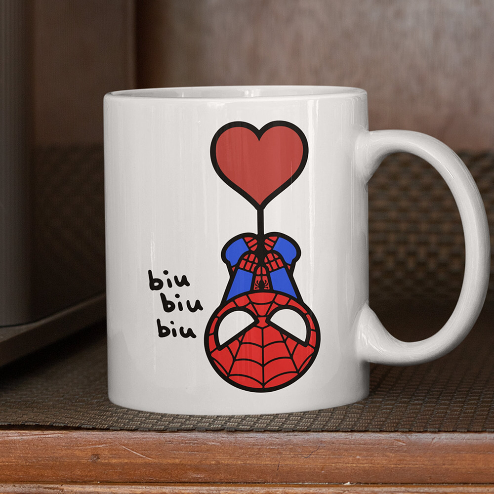 Spiderman Coffee Mug, Super hero Mug, Cute Spiderman Mug, Avengers Assemble Mug, Gift for herhim, Cool gift for her, Cute gift, 11oz 15oz - 4.jpg
