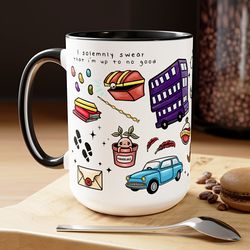wizard coffee i solemnly swear mug, magical coffee mug, potter mug