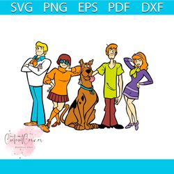 vintage scooby doo characters svg graphic design file