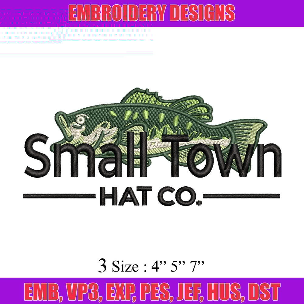 Small town hat co embroidery design, logo embroidery, logo design, embroidery file, logo shirt, Digital download..jpg