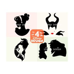 beauty svg, beast svg - beauty and the beast silhouette - beauty and the beast clipart - beauty and the beast cricut - silhouette cameo