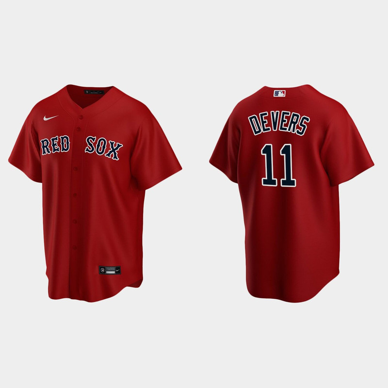 Boston Red Sox Rafael Devers Red Jersey.jpg