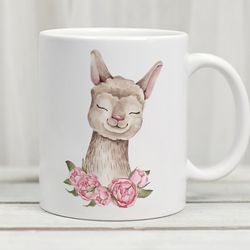 alpaca mug, alpaca gift, alpaca cute