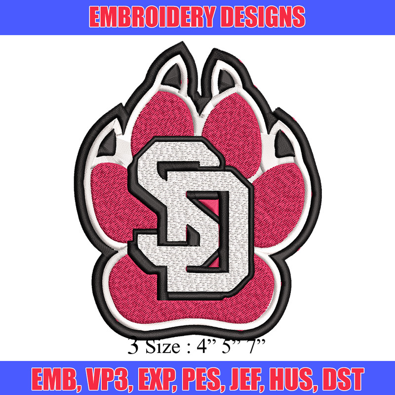 South Dakota Coyotes embroidery design, South Dakota Coyotes embroidery, logo Sport, Sport embroidery, NCAA embroidery..jpg