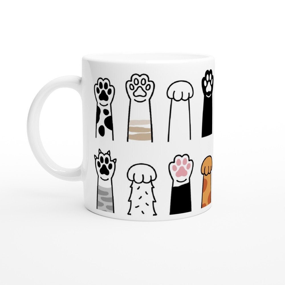Cat Paw Mug, Cat Paw Ceramic Mug, Cat Themed Gifts, Cat Mug, Cat Coffee Mug, Coffee Mug Cat, Cat Lover Gift, Cat Stuff, Cat Mom Gifts - 2.jpg