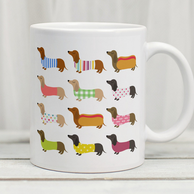 Dachshund Mug, Sausage Dog Mug, Weiner Dog Mug, Dachshund Gifts, UK Etsy Dachshund Gifts, Dachshund Lover Mug, Dachshund Print - 1.jpg