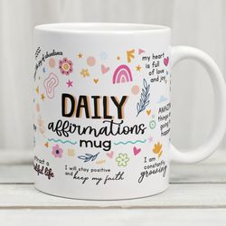 daily affirmations mug, affirmations mug