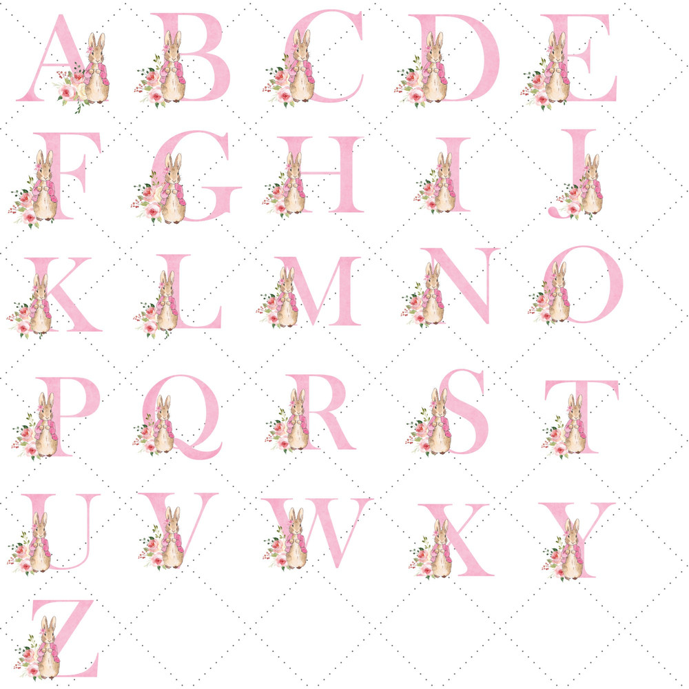 Flopsy Rabbit Mug, Alphabet Letter Mug, Peter Rabbit Mug, Personalised Letter Mug, Personalised Initial Mug, Rabbit Mug, Watercolour Mug - 2.jpg