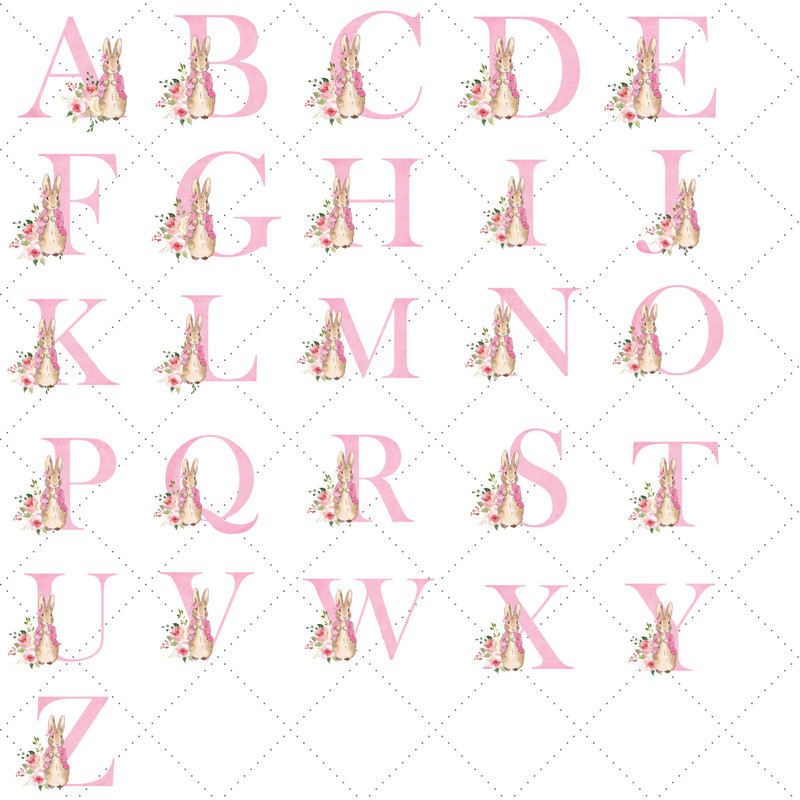 Flopsy Rabbit Mug, Alphabet Letter Mug, Peter Rabbit Mug, Personalised Letter Mug, Personalised Initial Mug, Rabbit Mug, Watercolour Mug - 2.jpg