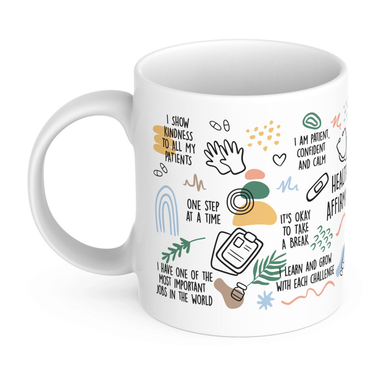 Health Care Affirmations Mug, Health Care Worker Gift, Nurse Mug, Health Care Assistant, Health Care Student, Nurse Gifts, Gift For Nurse, - 2.jpg