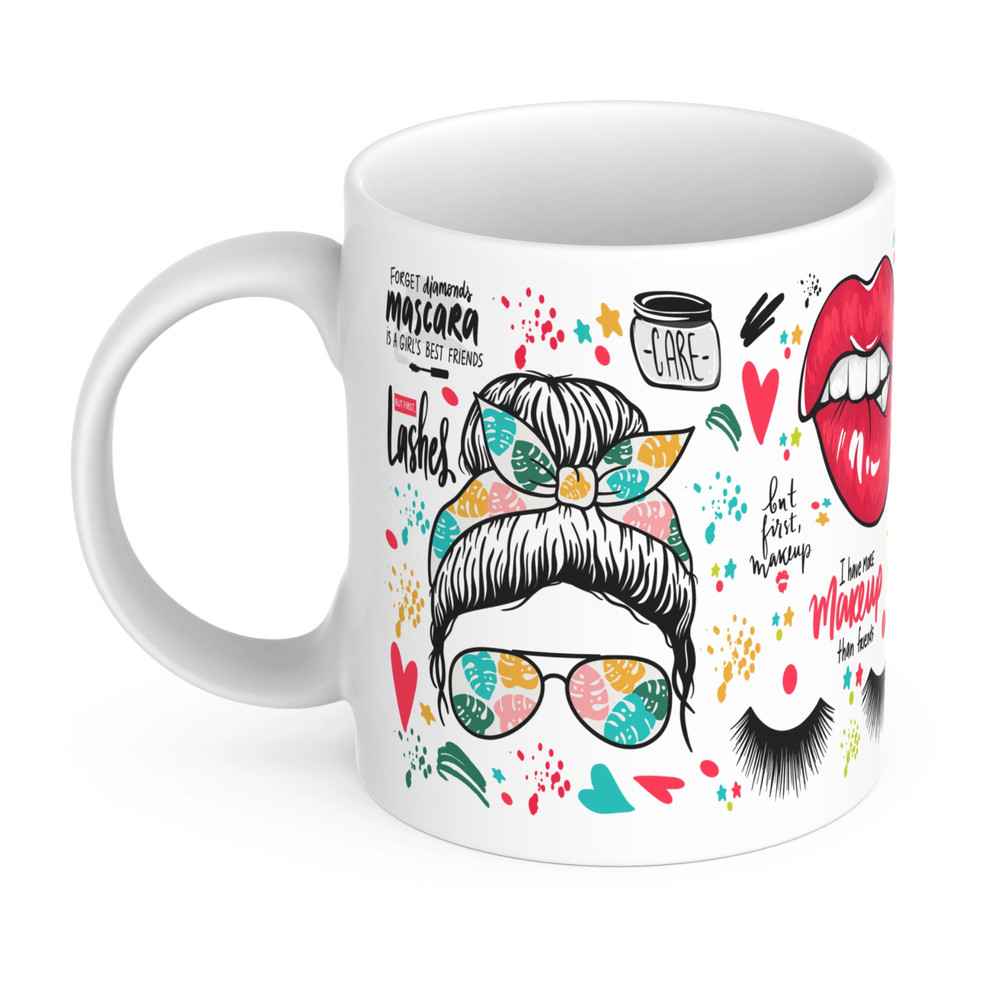 Make Up Mug, Beauty Mug, Cosmetic Mug, Glam Mug, Make Up Artist Gift, Make Up Lover, Beauty Addict, Beauty Gifts - 2.jpg