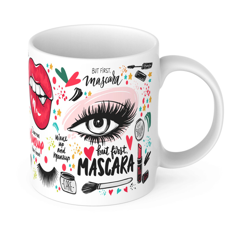 Make Up Mug, Beauty Mug, Cosmetic Mug, Glam Mug, Make Up Artist Gift, Make Up Lover, Beauty Addict, Beauty Gifts - 3.jpg