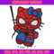Spiderman Hellokitty Embroidery design, Hellokitty Embroidery, cartoon design, Embroidery File, Digital download..jpg