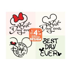 best day ever svg / disney svg and png instant download for cricut and silhouette / disney trip svg, / minnie mouse svg / disney vacation