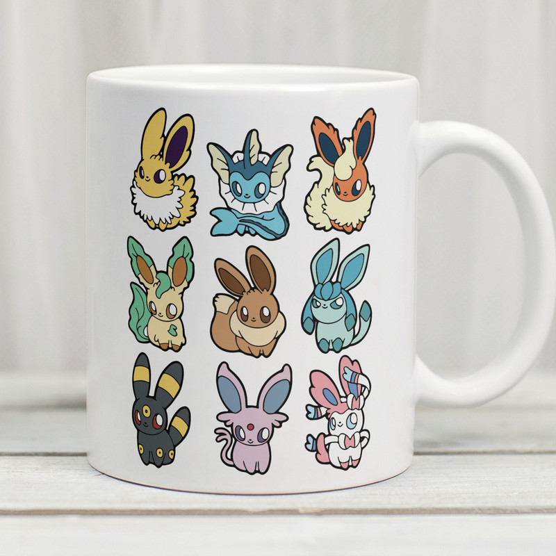 Pokemon Mug, Eevee Evolutions Mug, Eevee Mug, Umbreon Mug, Pokemon Cup, Pokemon Gift, Pokémon Legends - 1.jpg