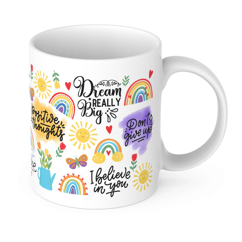 Positive Thoughts Mug, Positive Vibes Mug, Sunshine Mug, Happy Mug, Affirmation Mug, Mindful Mug - 2.jpg