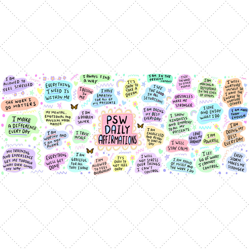 PSW Mug, PSW Gift, Personal Support Worker Mug, Personal Support Worker Gift, Support Worker Mug, Support Worker Gift, Daily Affirmations - 2.jpg