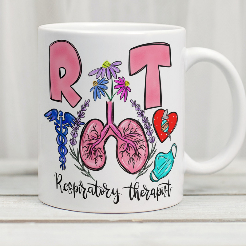 Respiratory Therapist Mug, Respiratory Therapy Mug, Respiratory Therapist Gift, RT Mug, Gift For RT Student, Pulmonologist Mug, Pulmonology - 1.jpg
