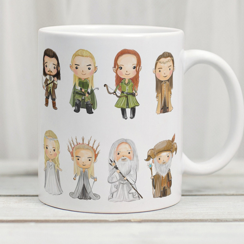 The Hobbit Mug, The Hobbit Gift, Lord Of The Rings Mug, Gift For Hobbit Fan, Cartoon Mug - 1.jpg