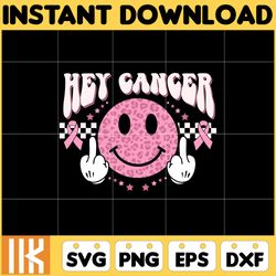 breast cancer svg, hey cancer svg, pink awareness ribbon svg, breast cancer awareness instant download