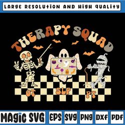Retro Therapy Squad SLP OT PT Team Svg, Halloween Speech Physical Svg, Happy Halloween Png, Digital Download