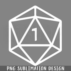 dnd atural 1 d20 white png download