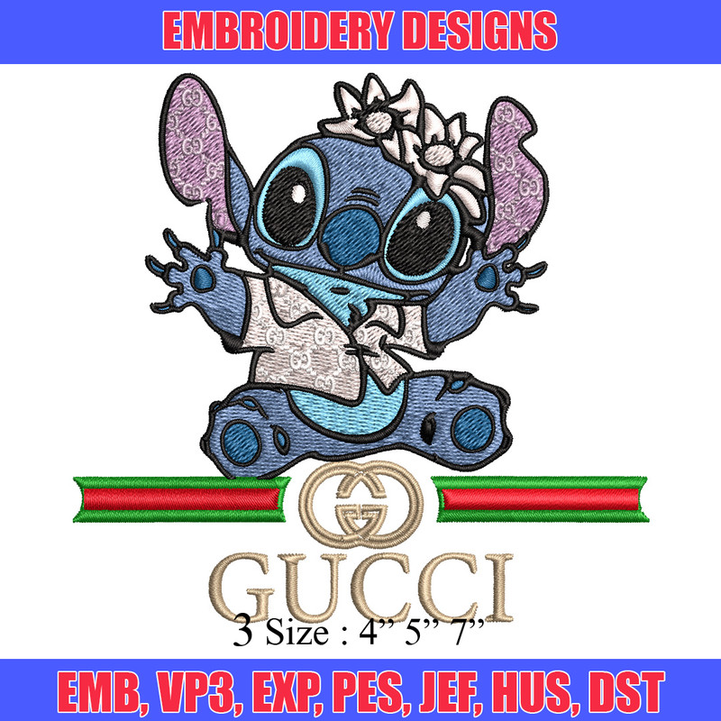 Stitch baby gucci Embroidery Design, Gucci Embroidery, Embroidery File, Logo shirt, Sport Embroidery, Digital download..jpg