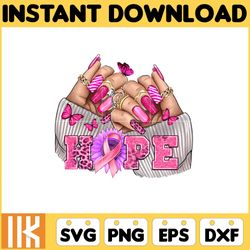 breast cancer svg, hope svg, pink awareness ribbon svg, breast cancer awareness instant download