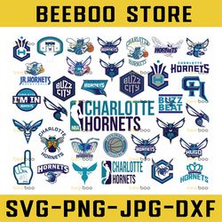34 files charlotte hornets svg, charlotte svg, hornets svg logo for silhouette, cricut, nba svg, nba svg, basketball