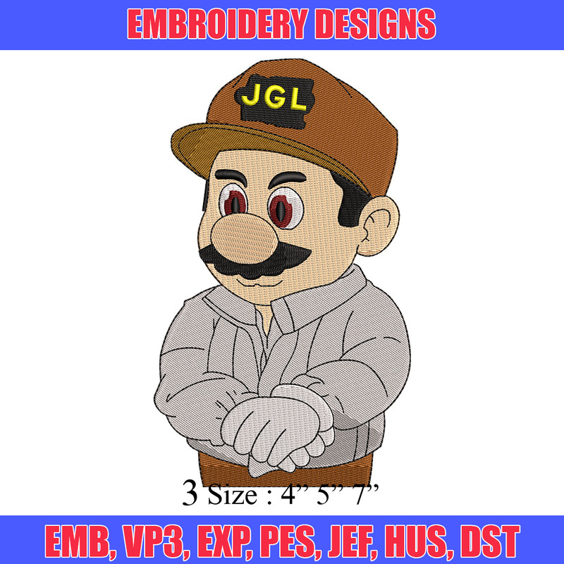 Super mario bros embroidery design, mario embroidery, embroidery file, logo design,  logo shirt, Digital download..jpg