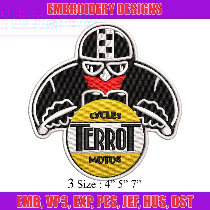 Terrot logo embroidery design, Terrot logo embroidery, logo design, embroidery file, logo shirt, Digital download..jpg